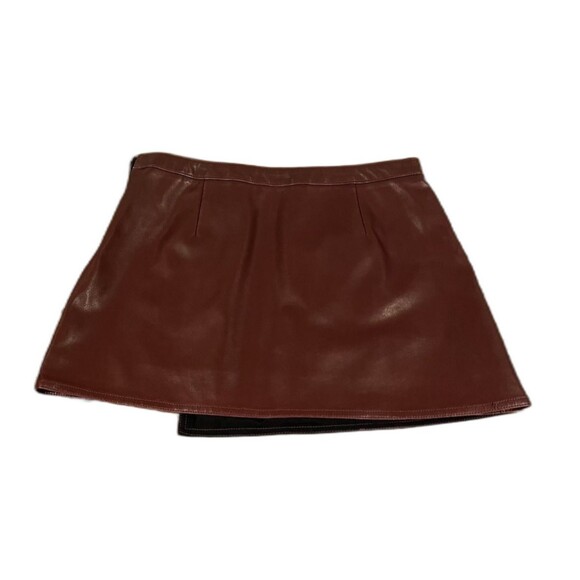 Wild Fable Black Faux Leather Mini Skirt Size M - Picture 2 of 7